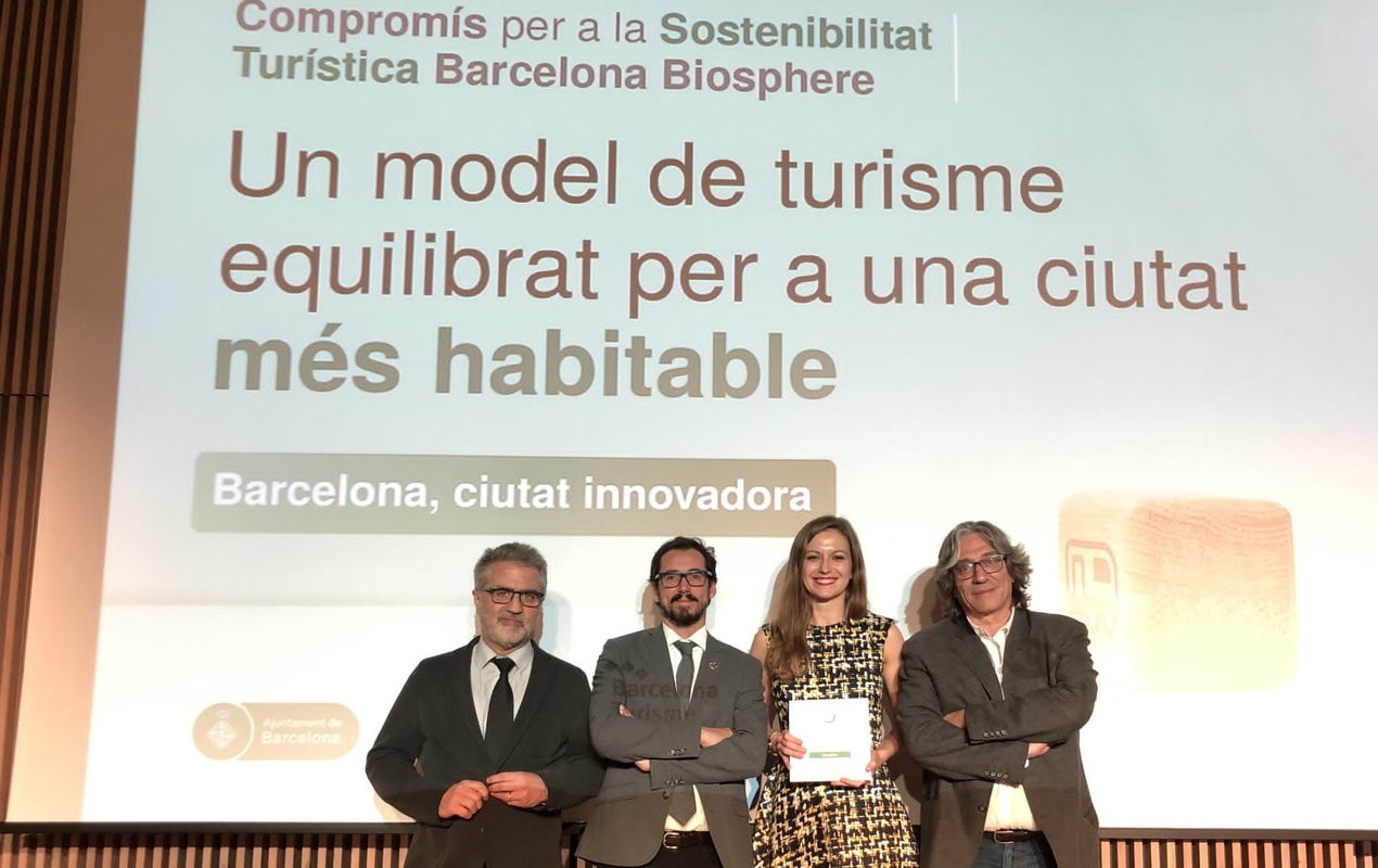 Glòries recibe el distintivo Biosphere a la sostenibilidad turística