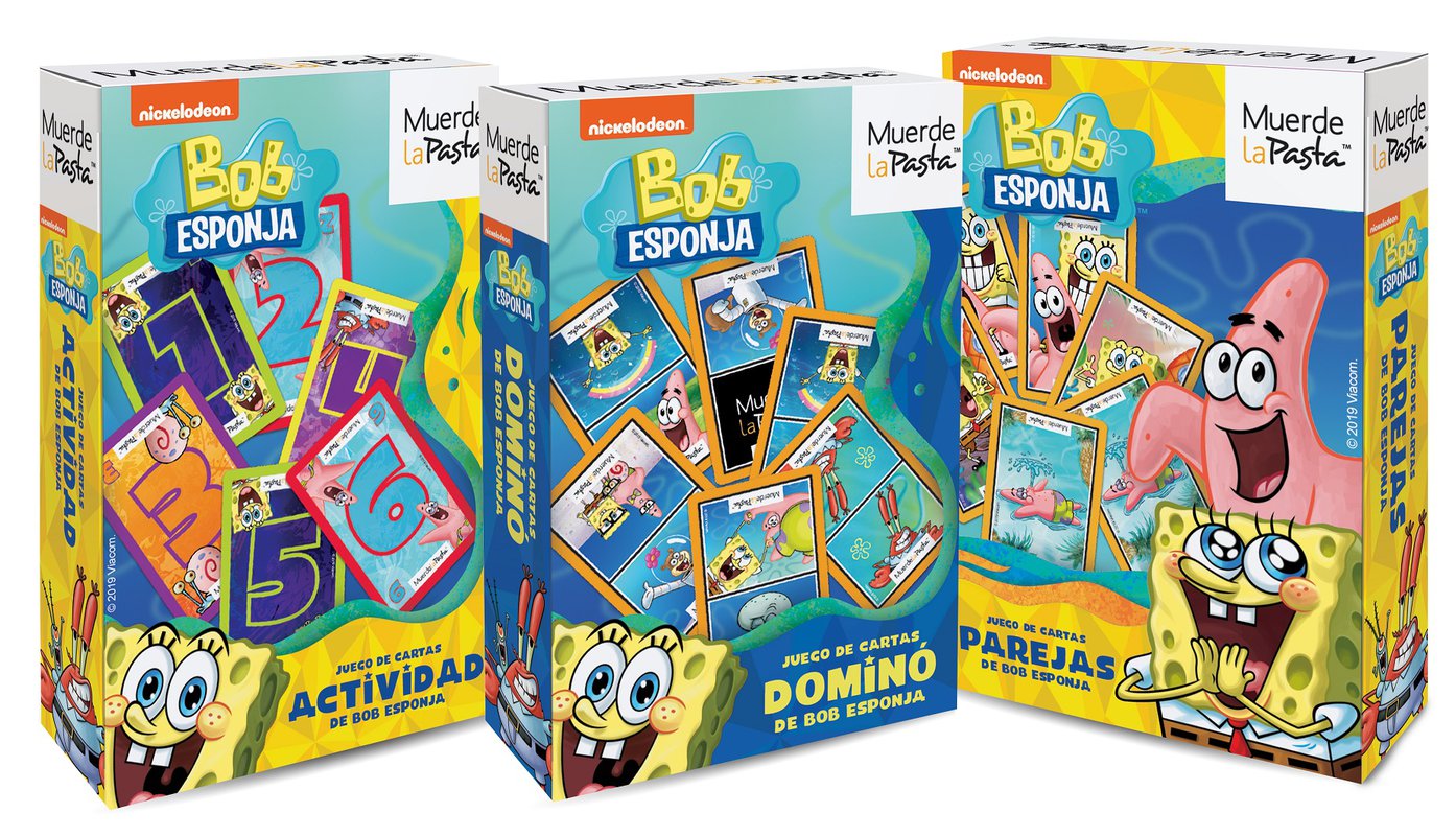 Muerde la Pasta regala 100.000 barajas de Bob Esponja