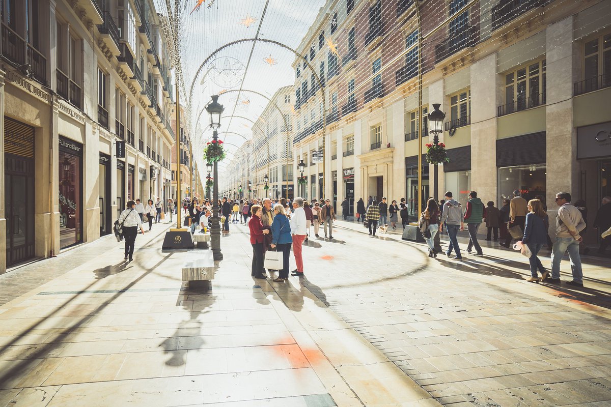 La calle Marqués de Larios recibe 40.000 visitantes al día