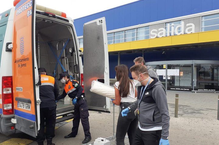 La tienda IKEA en Jerez de la Frontera entrega 10.000 mascarillas
