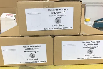 Sould Park entrega máscaras protectoras al Hospital Clínico de Málaga