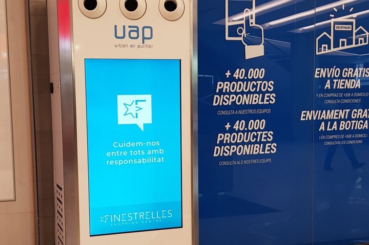 Finestrelles Shopping Centre instala un purificador de aire