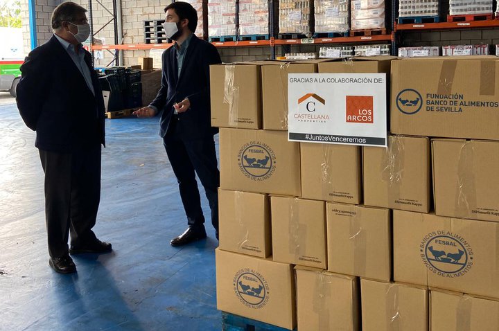 Castellana Properties dona alimentos y productos de primera necesidad