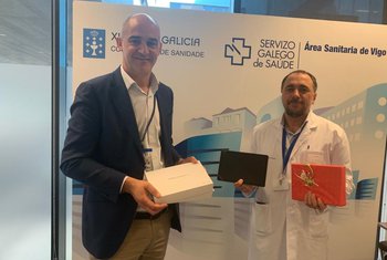 Gran Vía de Vigo dona cuatro tablets al Hospital Álvaro Cunqueiro