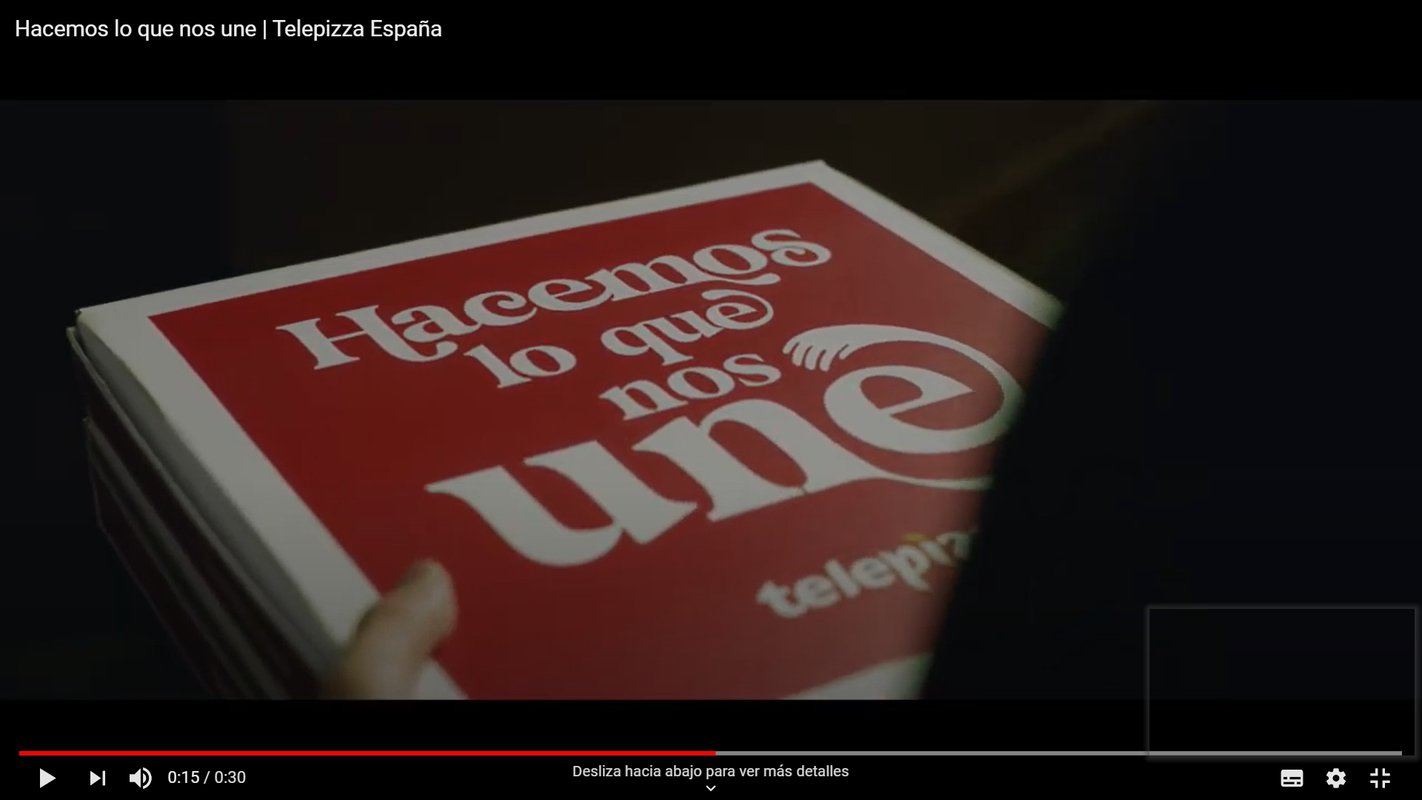 Telepizza celebra "lo que nos une"