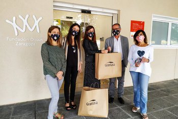 GranCasa dona 400 mascarillas ilustradas a la Fundación Down Zaragoza