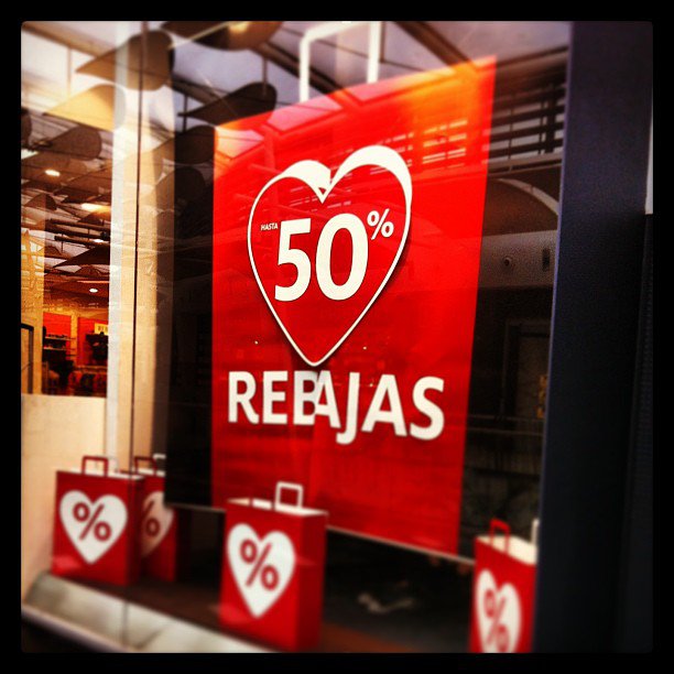 Descuentos del 70 % en la época de rebajas