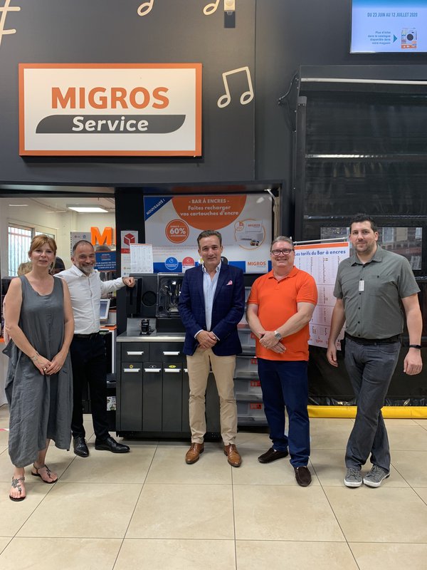 RIS y Migros France ponen en marcha el primer InkCenter en Thoiry