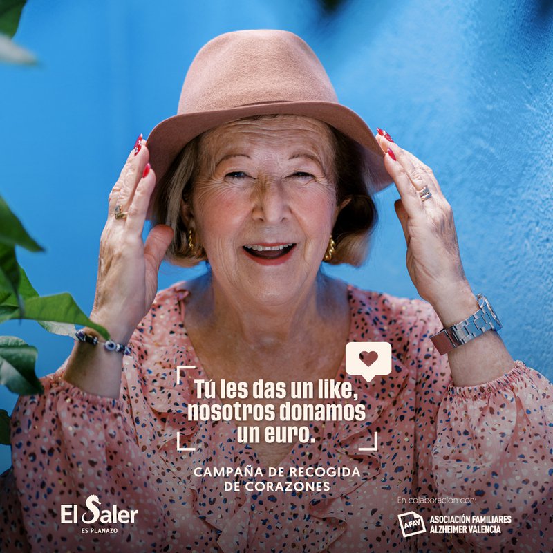 Saler "recoge corazones" contra el Alzheimer