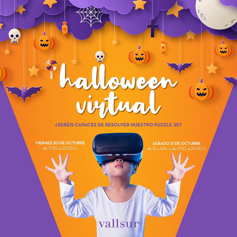 Vallsur celebra Halloween con un juego de realidad virtual