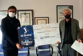 La Sirena realiza una aportación de 25.000 euros al Banco de Alimentos de Barcelona