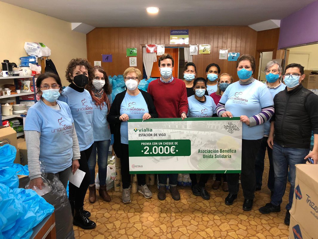 Vialia Estación de Vigo dona 5.000 euros a asociaciones gallegas
