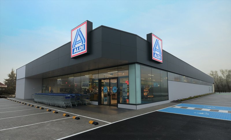 Nueva tienda de ALDI en Siero, Asturias.