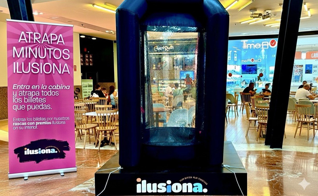 La Cabina de Aire de Ilusiona llega al centro comercial Urbil