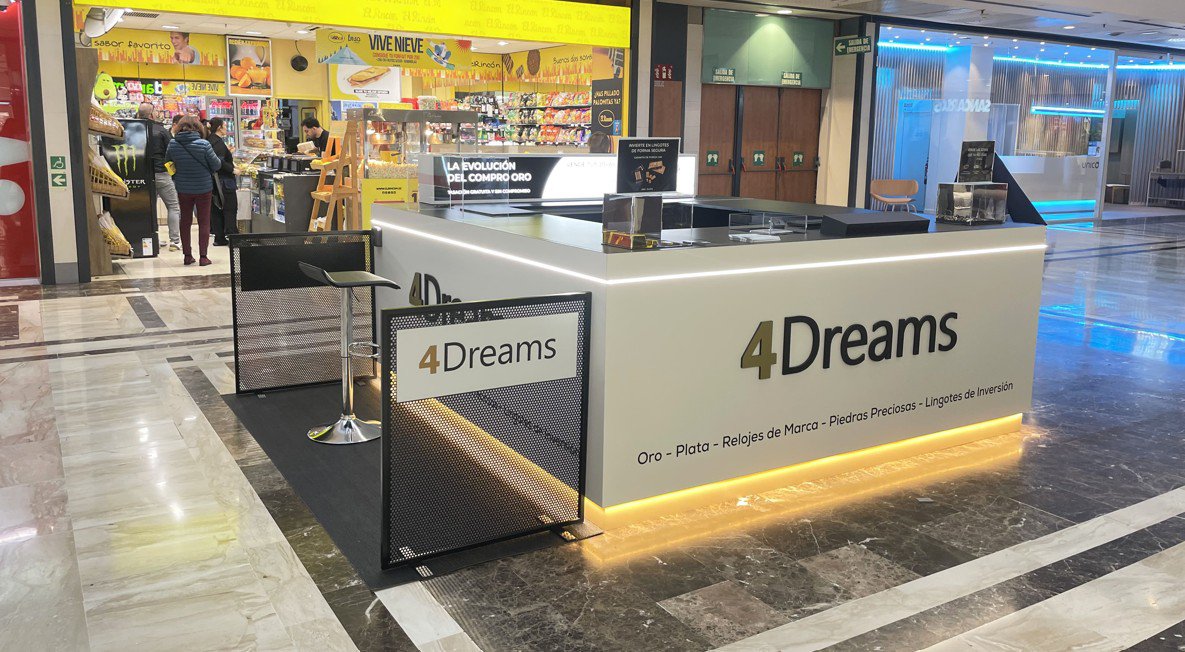 4Dreams instala su stand número 35 en el centro comercial Gran Casa