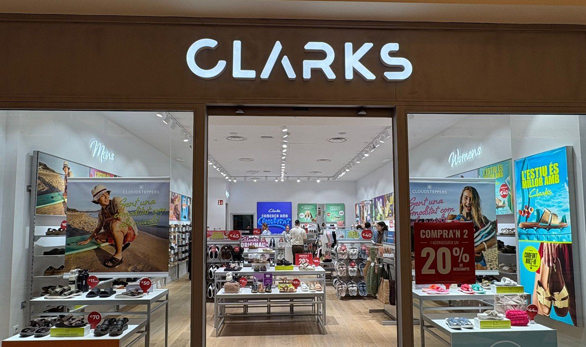 Clarks abre en Gran Via 2 su primera tienda en un centro comercial de Barcelona