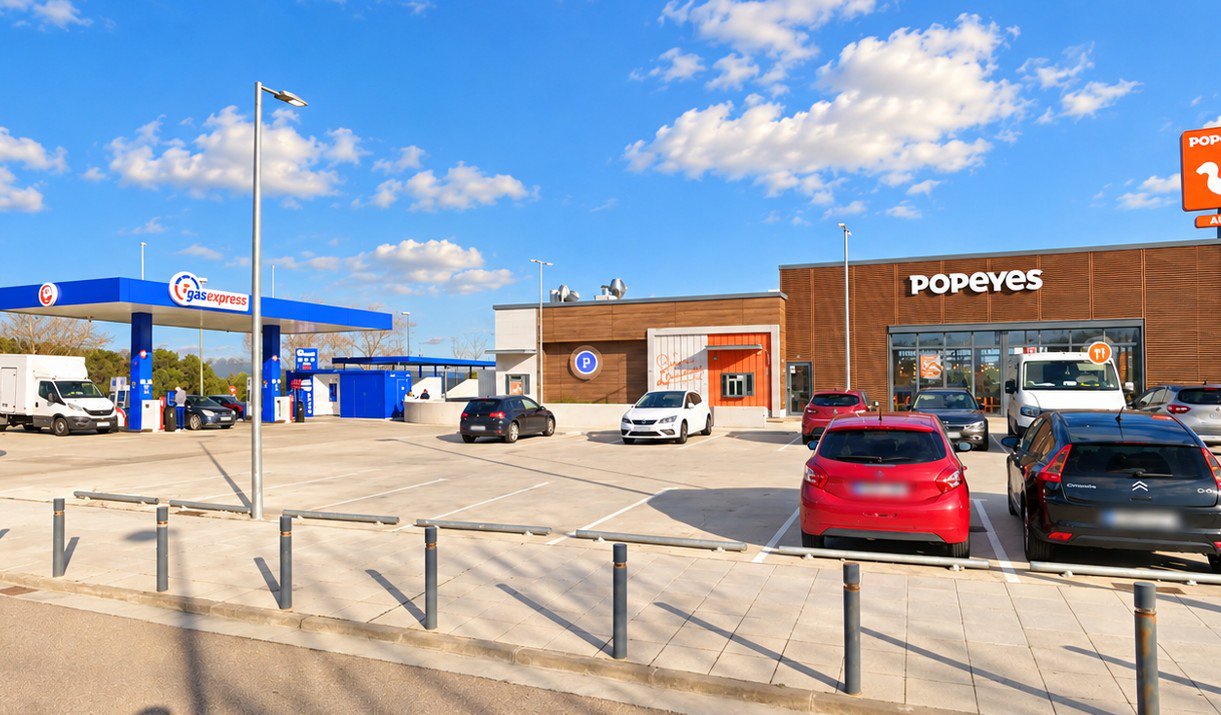 Hermes Properties vende el espacio de Popeyes y la gasolinera Gasexpress junto a Puerto Venecia