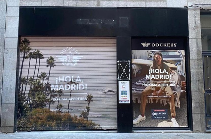 Dockers vuelve a la madrileña calle Fuencarral de la mano de aRetail