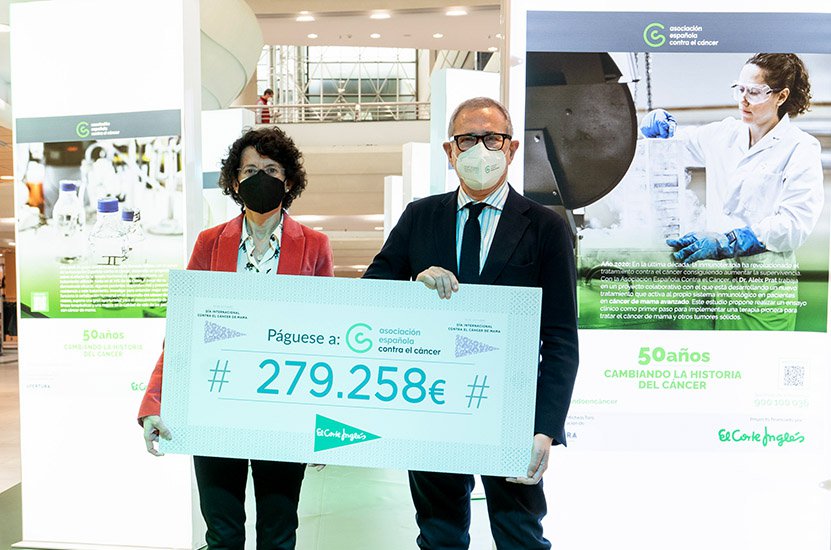 El Corte Inglés apoya la investigación contra el cáncer con 279.258 euros