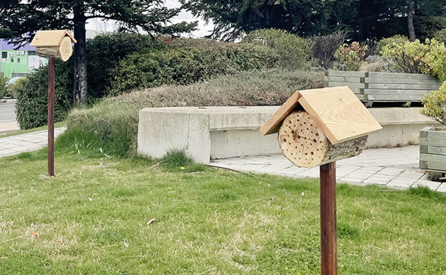 El Tormes instala en sus jardines exteriores hoteles para insectos
