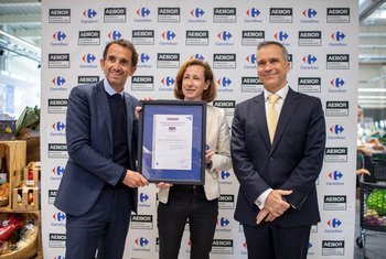 AENOR reconoce a Carrefour como empresa de distribución con 'desperdicio alimentario cero'