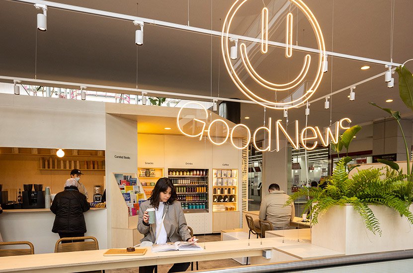 GoodNews instala uno de sus quioscos en Westfield La Maquinista