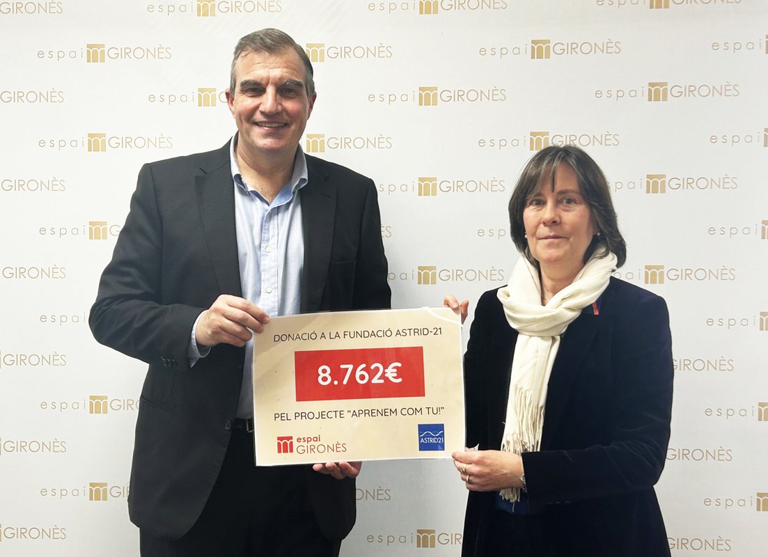 Espai Gironès recauda casi 9.000 euros para la fundación Astrid-21