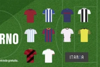 Itaroa expone 48 camisetas de jugadores del fútbol moderno
