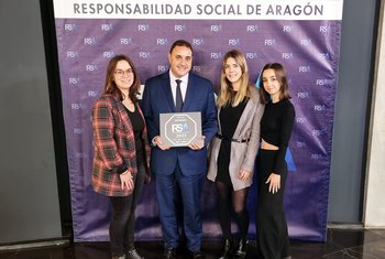 Los Porches del Audiorama obtiene el Sello a la Responsabilidad Social de Aragón 2023