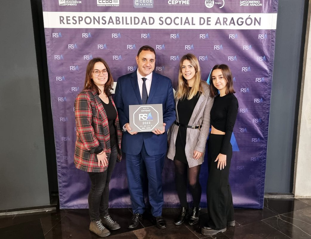 Los Porches del Audiorama obtiene el Sello a la Responsabilidad Social de Aragón 2023
