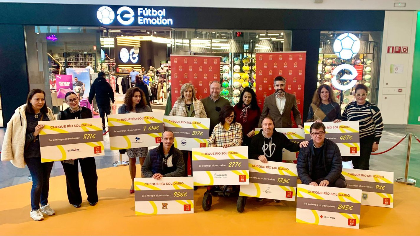 RÍO Shopping recauda más de 11.400 euros para nueve ONGs y asociaciones de Valladolid