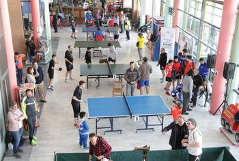 Los Porches del Audiorama acoge de nuevo el torneo de tenis de mesa