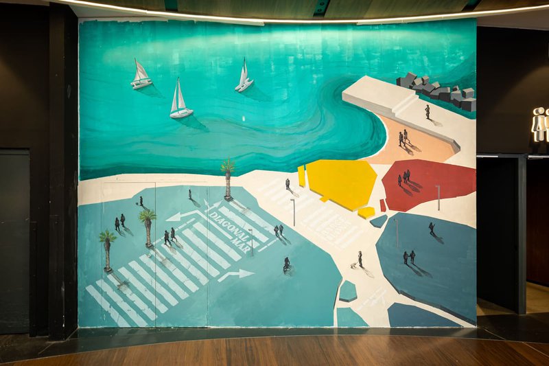 centro comercial diagonal mar - exposición murales 04
