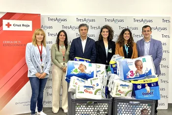 TresAguas y Mercadona donan más de 500 kilos de productos de higiene a Cruz Roja