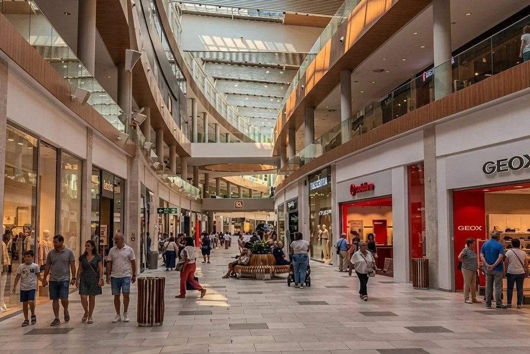 Las visitas a centros comerciales suben un 6,6%